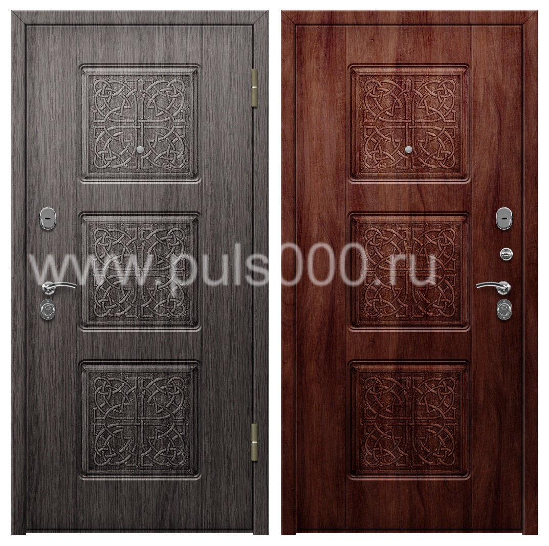 Металлическая наружная дверь в коттедж PR-1010